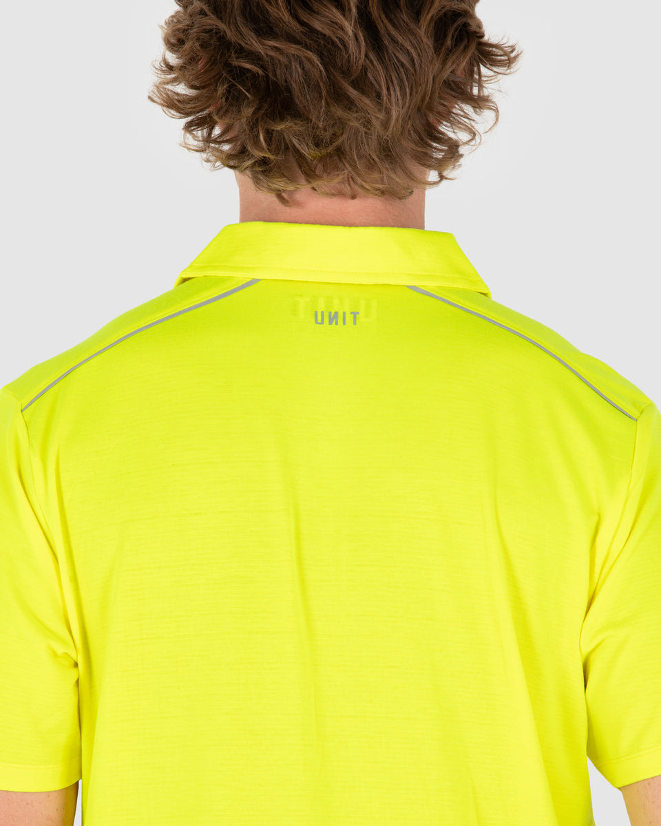 Unit Mens Polo - Hi Vis - Elite Flex