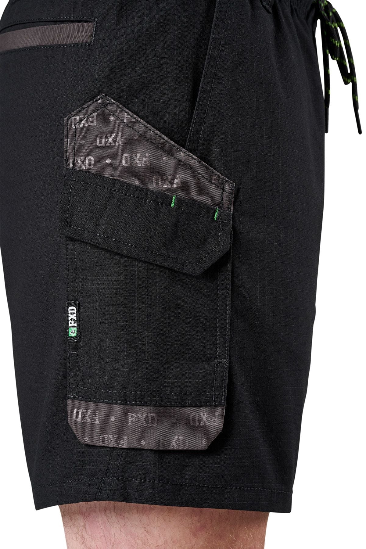 FXD WS7 Elastic Waist Lightweight Ripstop Cargo Short