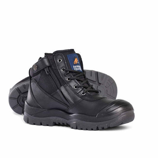 Mongrel - Black Low Leg Zip With Scuff Cap
