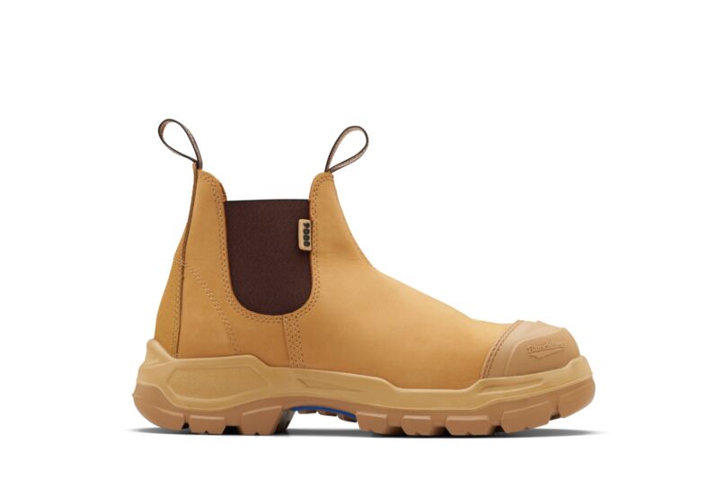 RotoFlex Wheat Water Resistant Elastic Sided Steel Nitrile Safety Boot