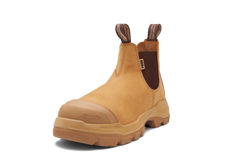 RotoFlex Wheat Water Resistant Elastic Sided Steel Nitrile Safety Boot