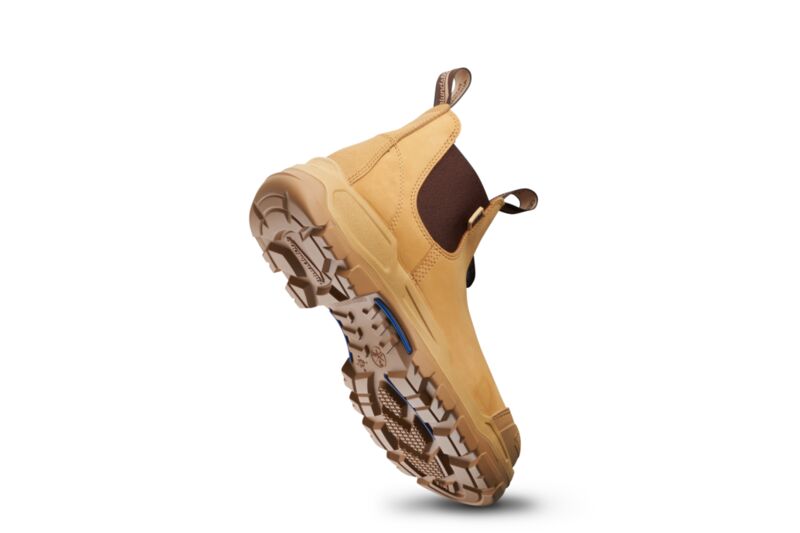 RotoFlex Wheat Water Resistant Elastic Sided Steel Nitrile Safety Boot