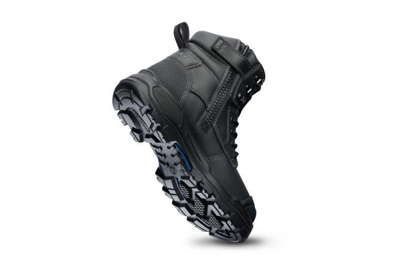 RotoFlex Black Water Resistant 150mm Zip Steel Nitrile Safety Boot