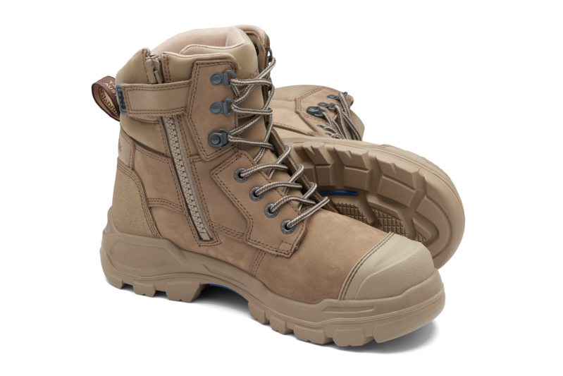 RotoFlex Stone Water Resistant 150mm Zip Steel Nitrile Safety Boot