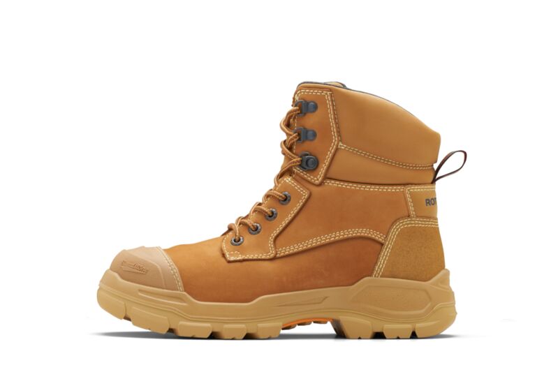 RotoFlex Max Wheat Water Resistant Zip Penetration Resistant Steel Nitrile Safety Boot
