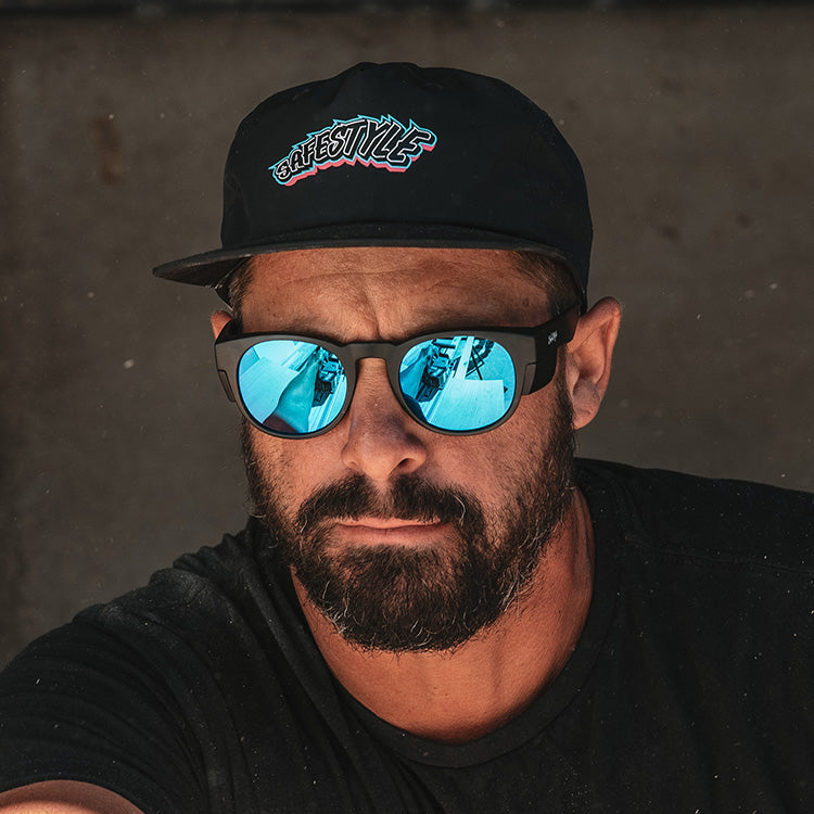 Cruisers Matte Black Frame/Mirror Blue Polarised UV400