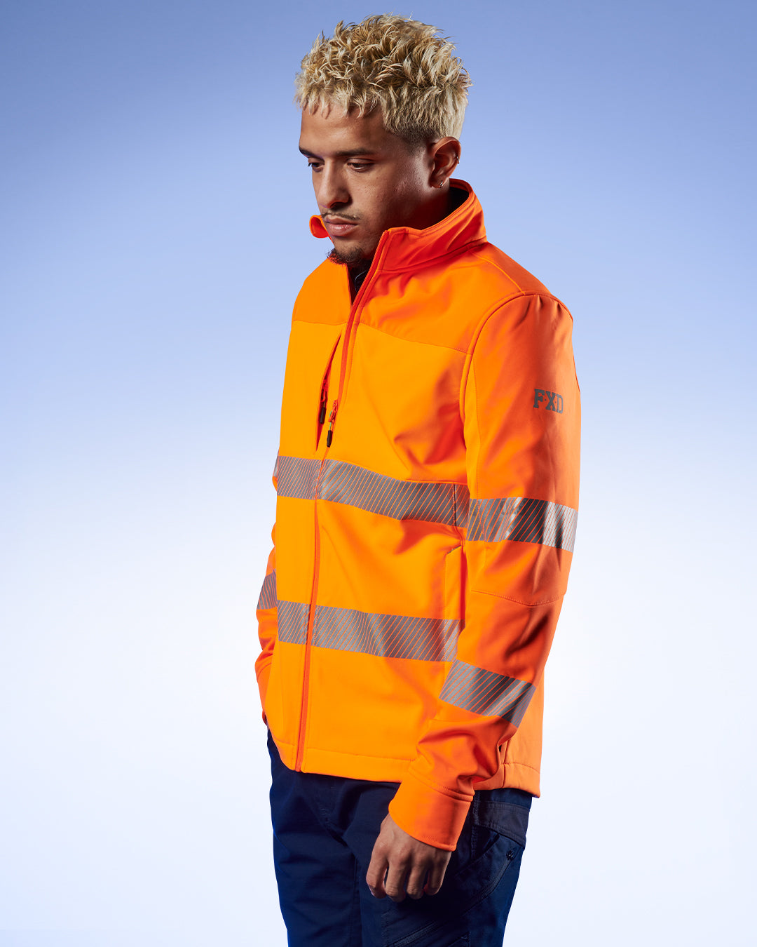 FXD WO3T Hi Vis Softshell Work Jacket