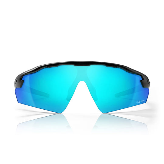 Safestyle Phantoms Matte Black Frame Reflectors Blue Lens