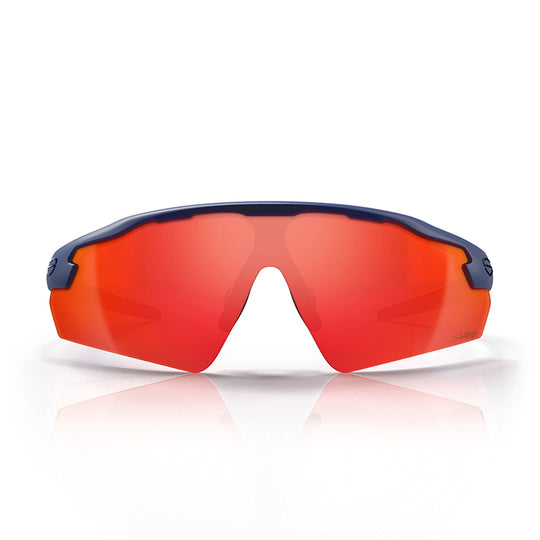 Safestyle Phantoms Matte Navy Frame Reflectors Red Lens