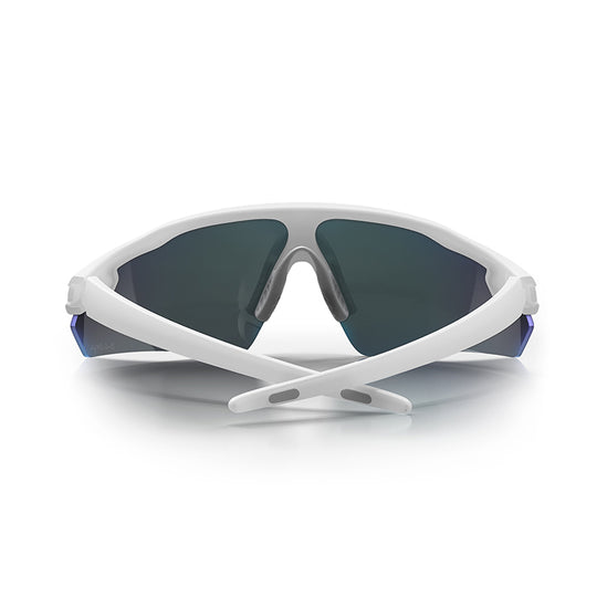 Safestyle Phantoms Matte White Frame Reflectors Blue Lens