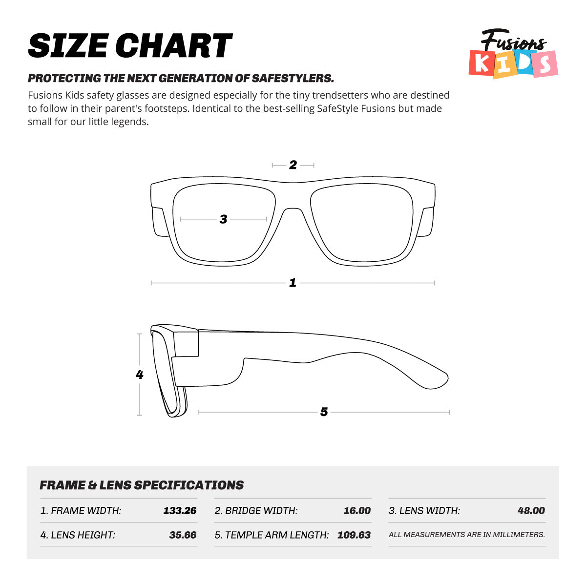 Kids Fusions Clear Frame/Clear Lens