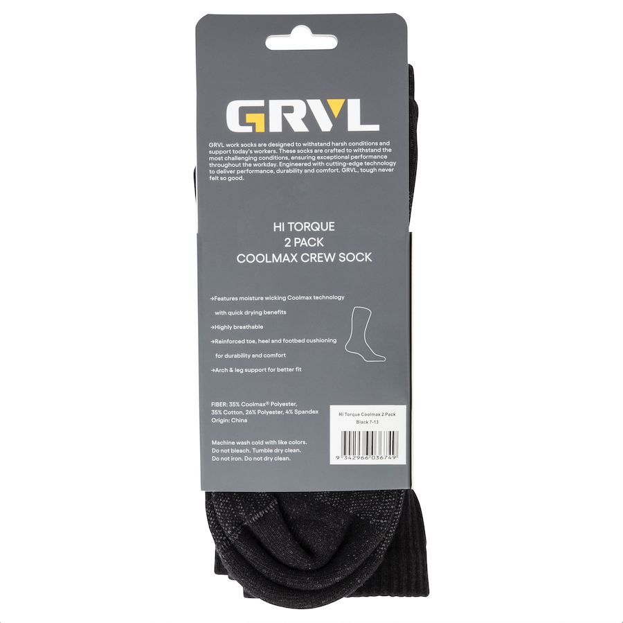 GRVL Hi Torque Tech Coolmax 2 Pack Socks