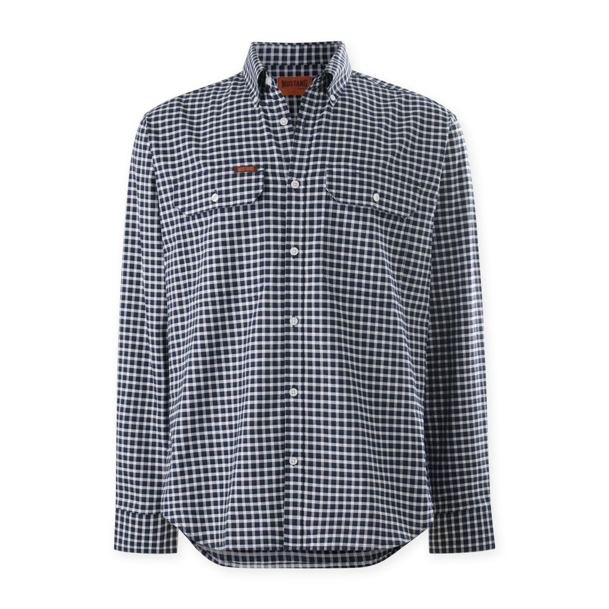 Mens Mustang Signature Formal Check Shirt