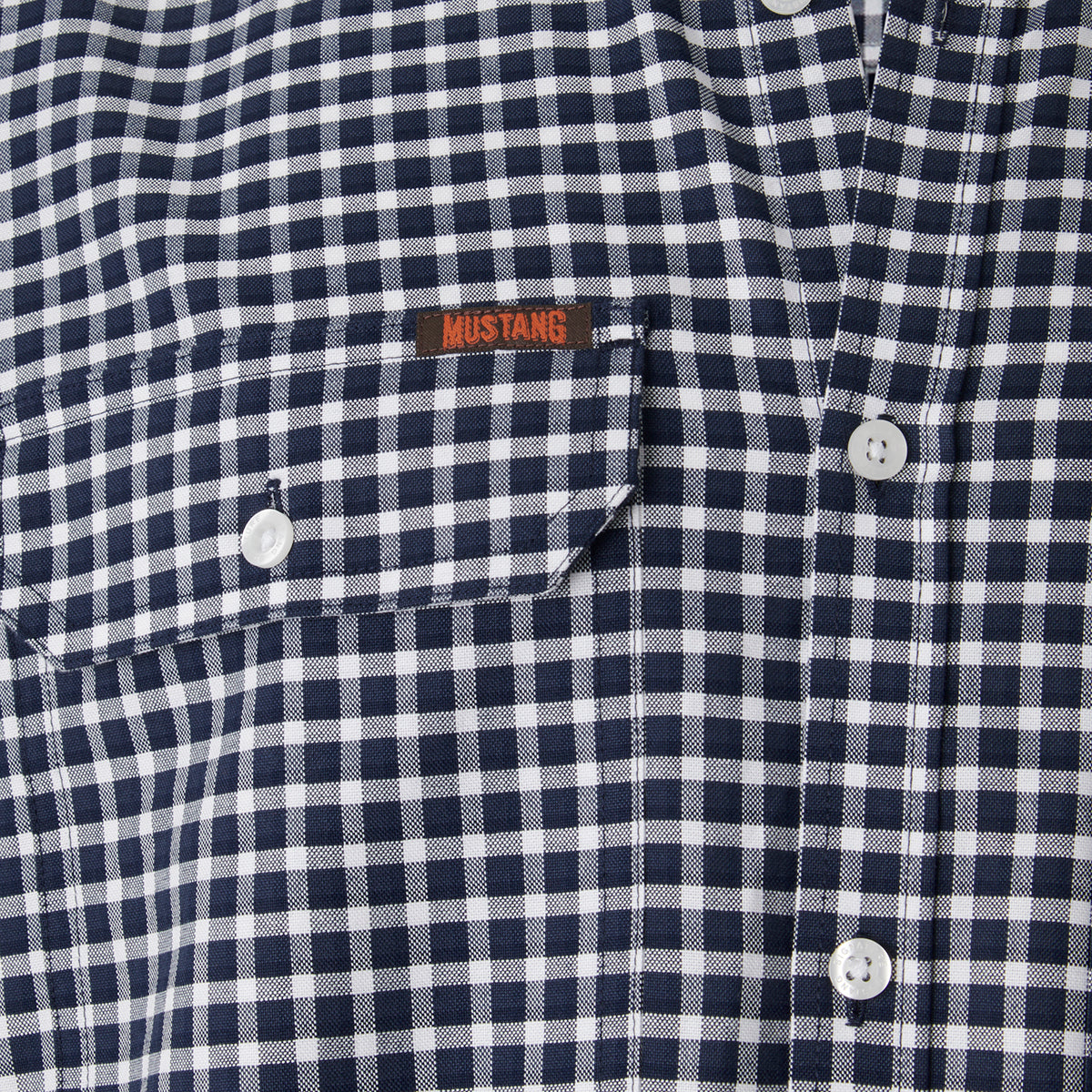 Mens Mustang Signature Formal Check Shirt