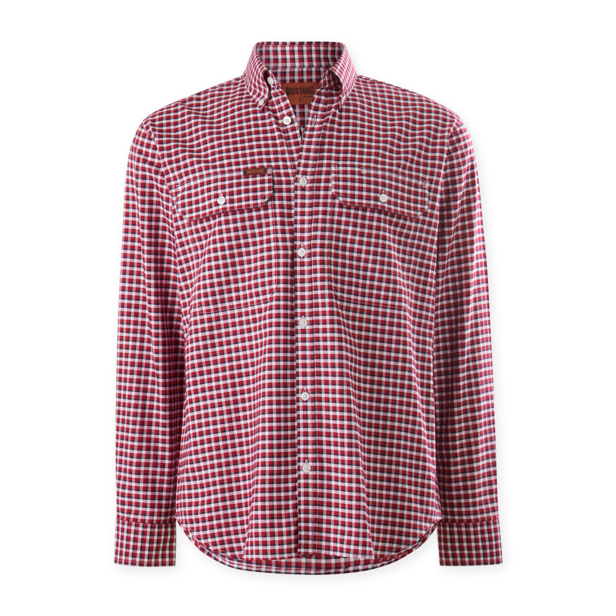 Mens Mustang Signature Formal Check Shirt