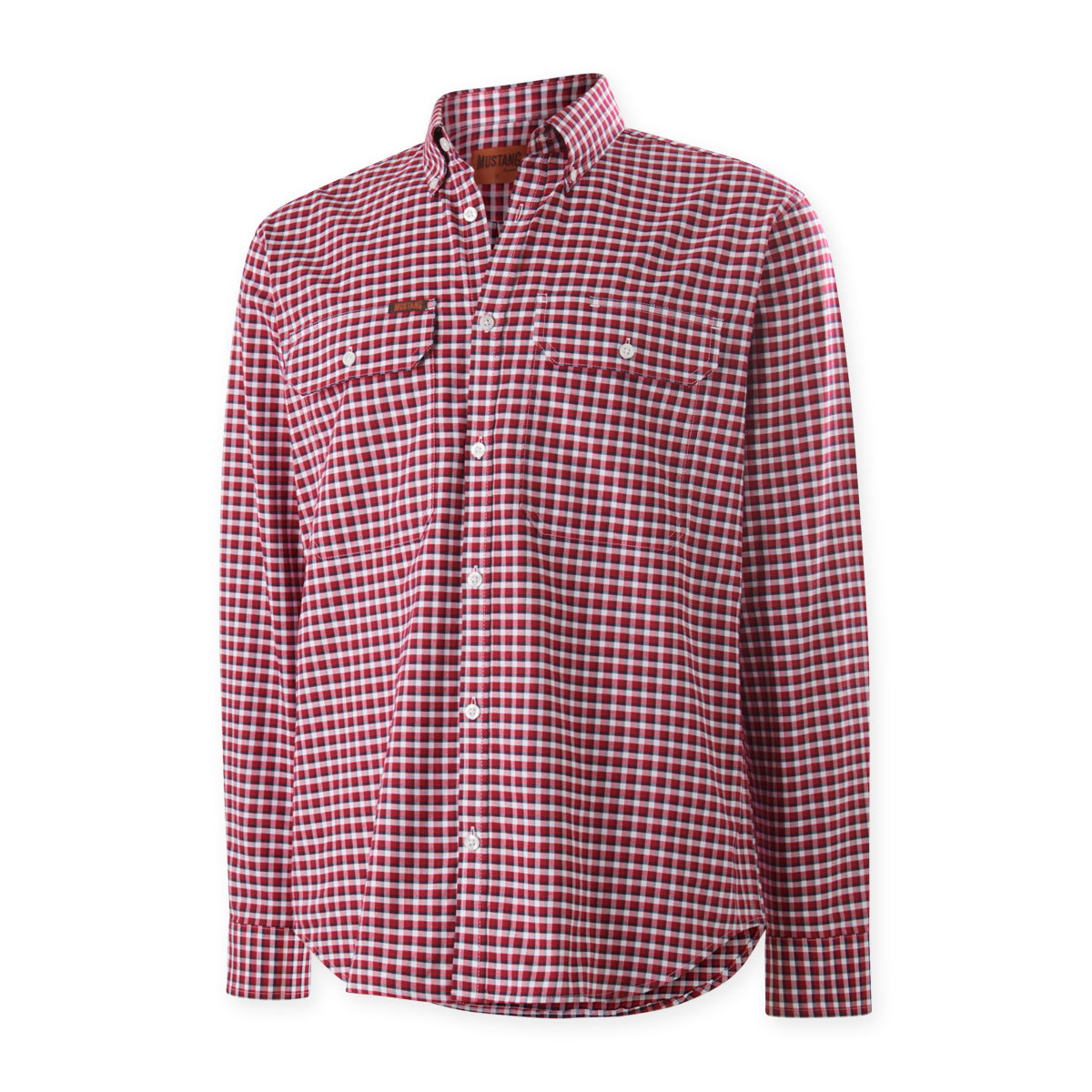 Mens Mustang Signature Formal Check Shirt