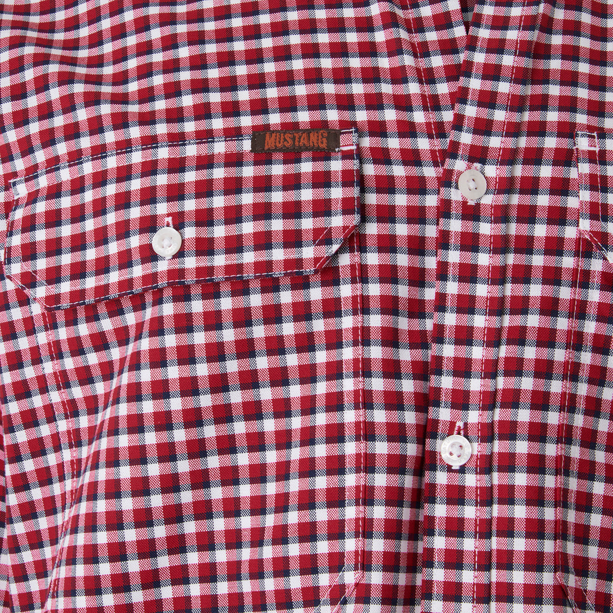 Mens Mustang Signature Formal Check Shirt
