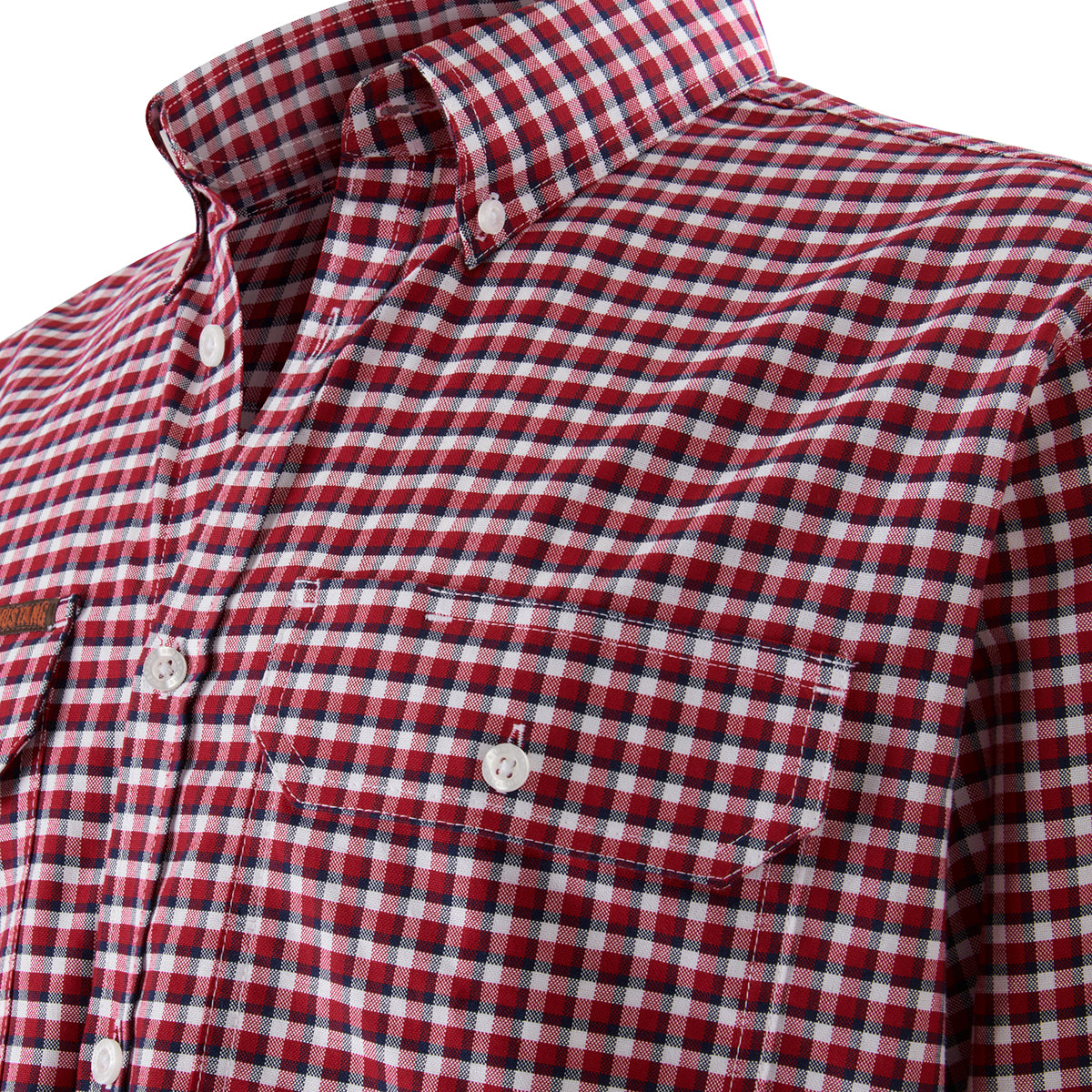 Mens Mustang Signature Formal Check Shirt