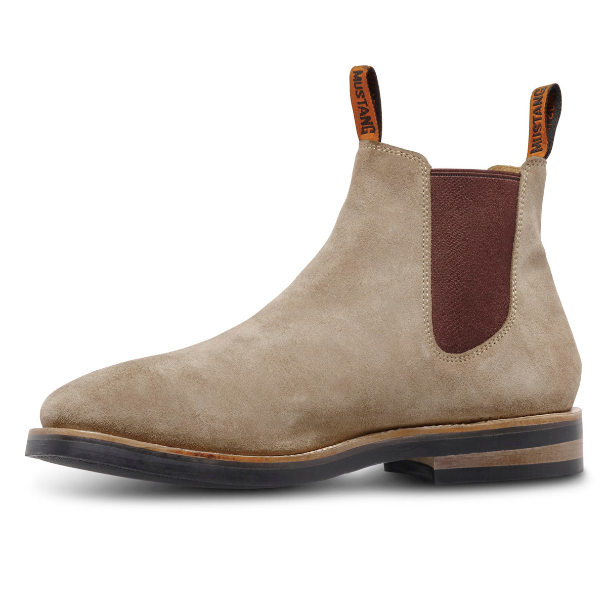 Mustang Signature Mens Pull Up Leather Boot