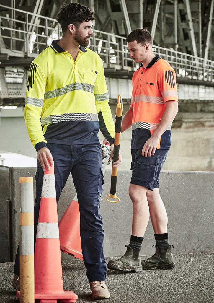 Syzmik ZH550 Hi Vis Seg Tape Polo - Long Sleeve