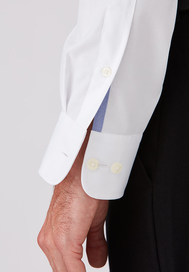 White Shirt Sleeve Collar
