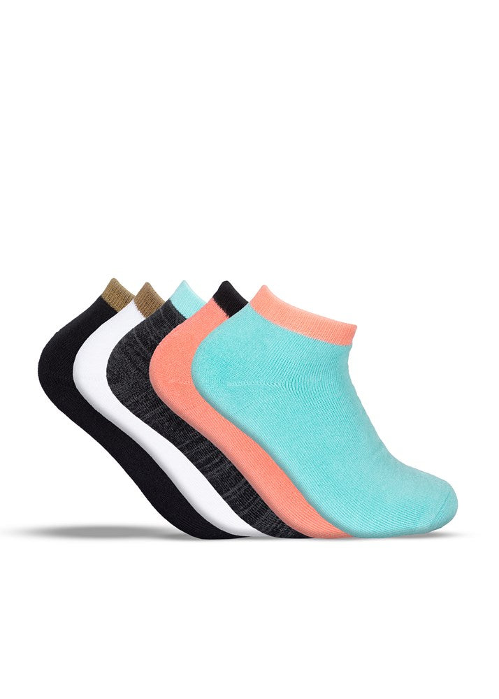 Unit Ladies Equip Bamboo Socks No Show 5 Pack