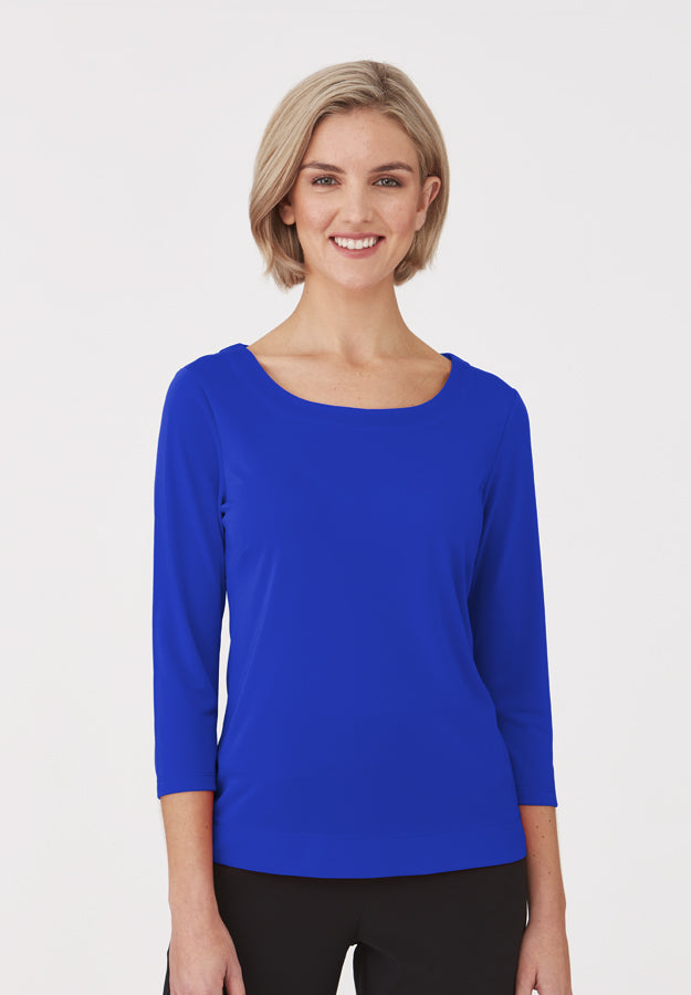 Royal 3/4 Sleeve Smartknit Top