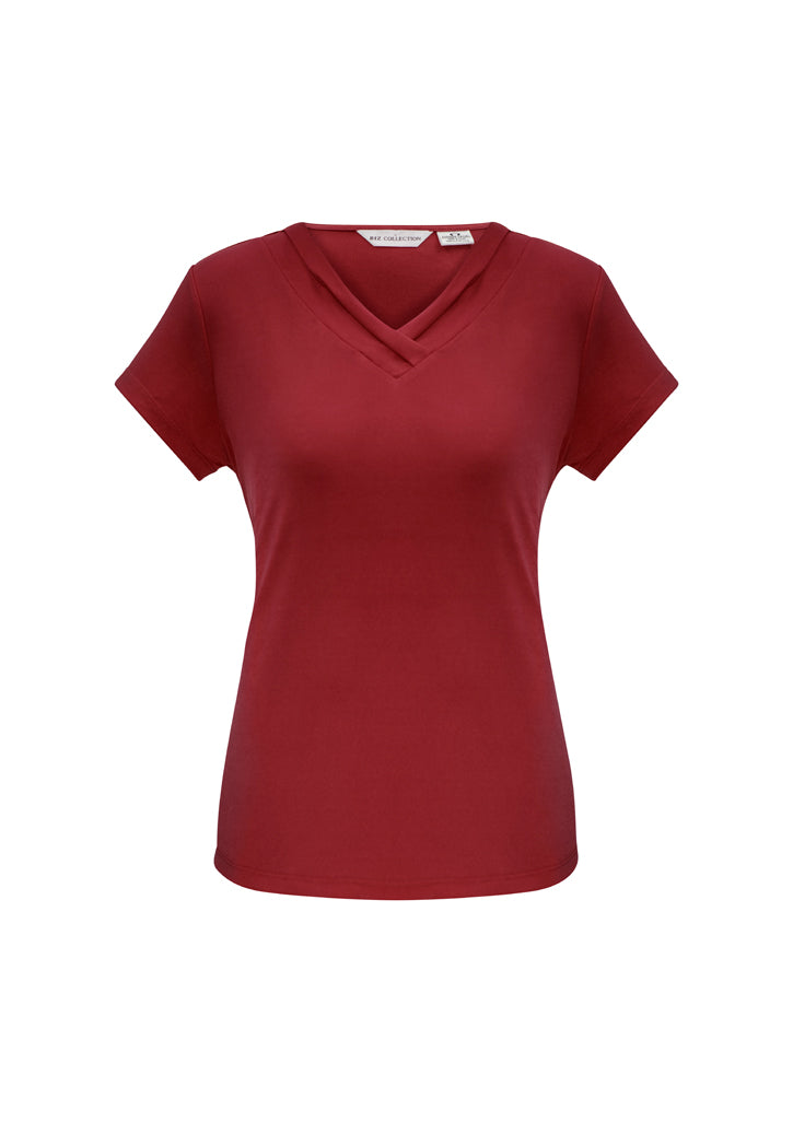 Lana Ladies V-Neck Short Sleeve Top