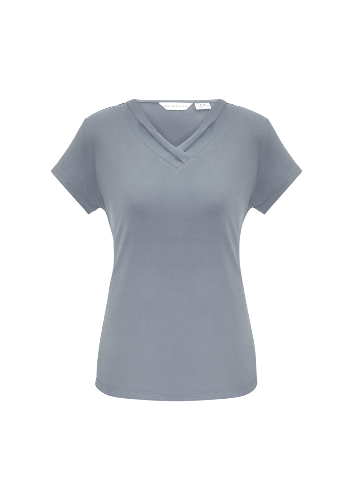 Lana Ladies V-Neck Short Sleeve Top