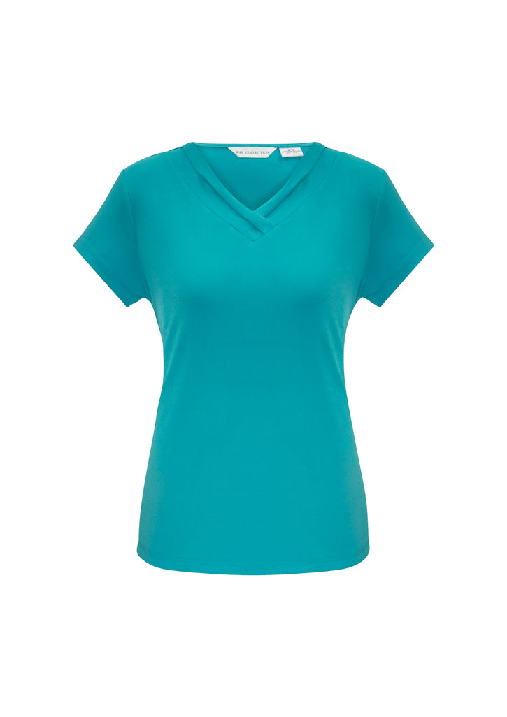 Lana Ladies V-Neck Short Sleeve Top