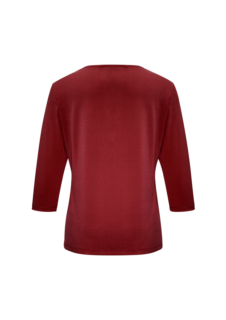 Lana Ladies V-Neck 3/4 Sleeve Top