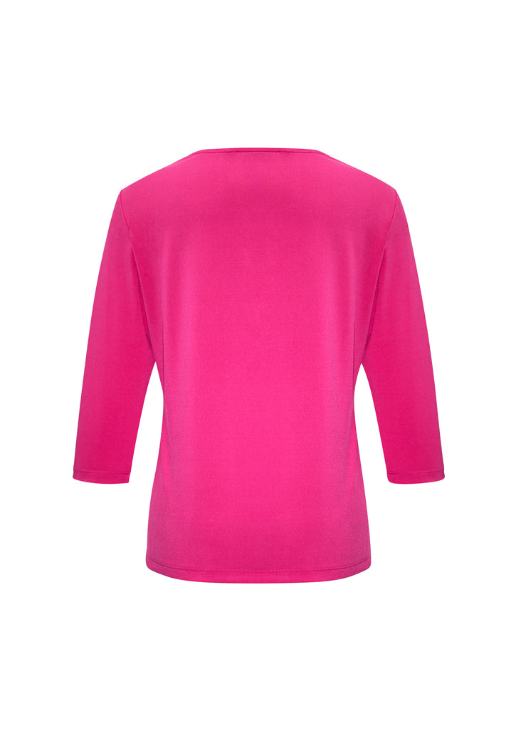 Lana Ladies V-Neck 3/4 Sleeve Top