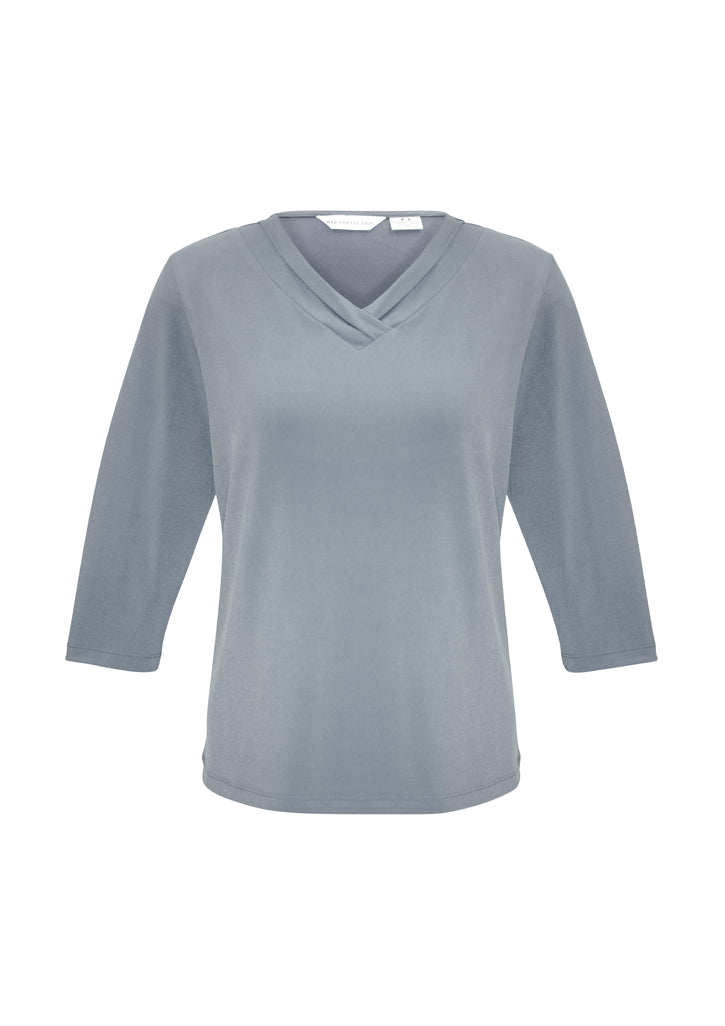 Lana Ladies V-Neck 3/4 Sleeve Top
