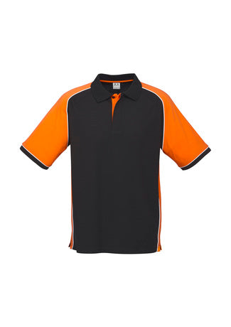 Mens Nitro Polo Black/Orange/White