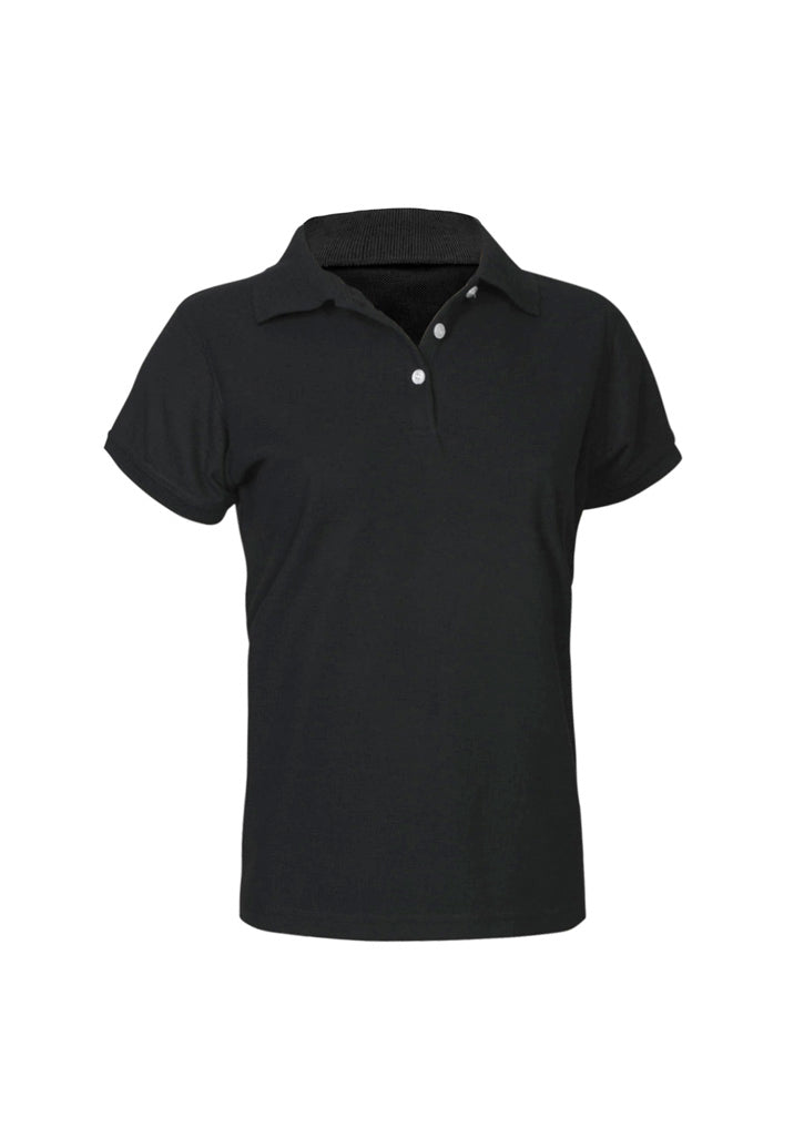 Ladies Neon Polo Black