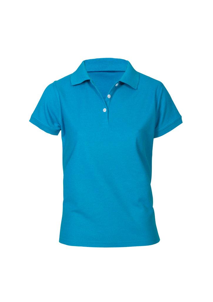 Ladies Neon Polo Blue