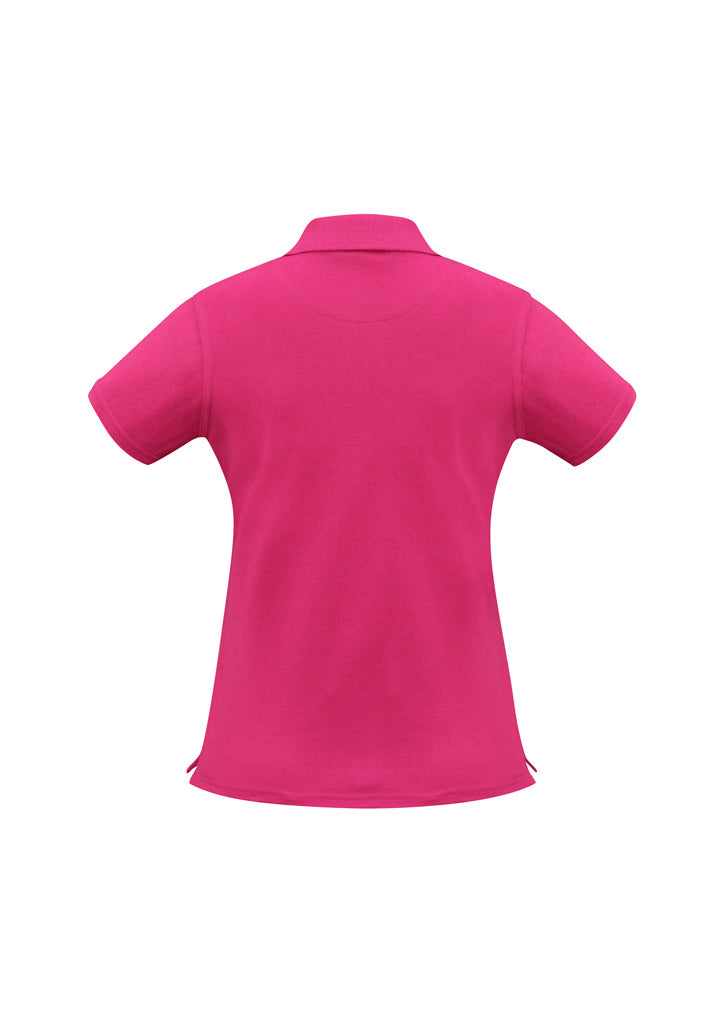 Ladies Neon Polo Magenta