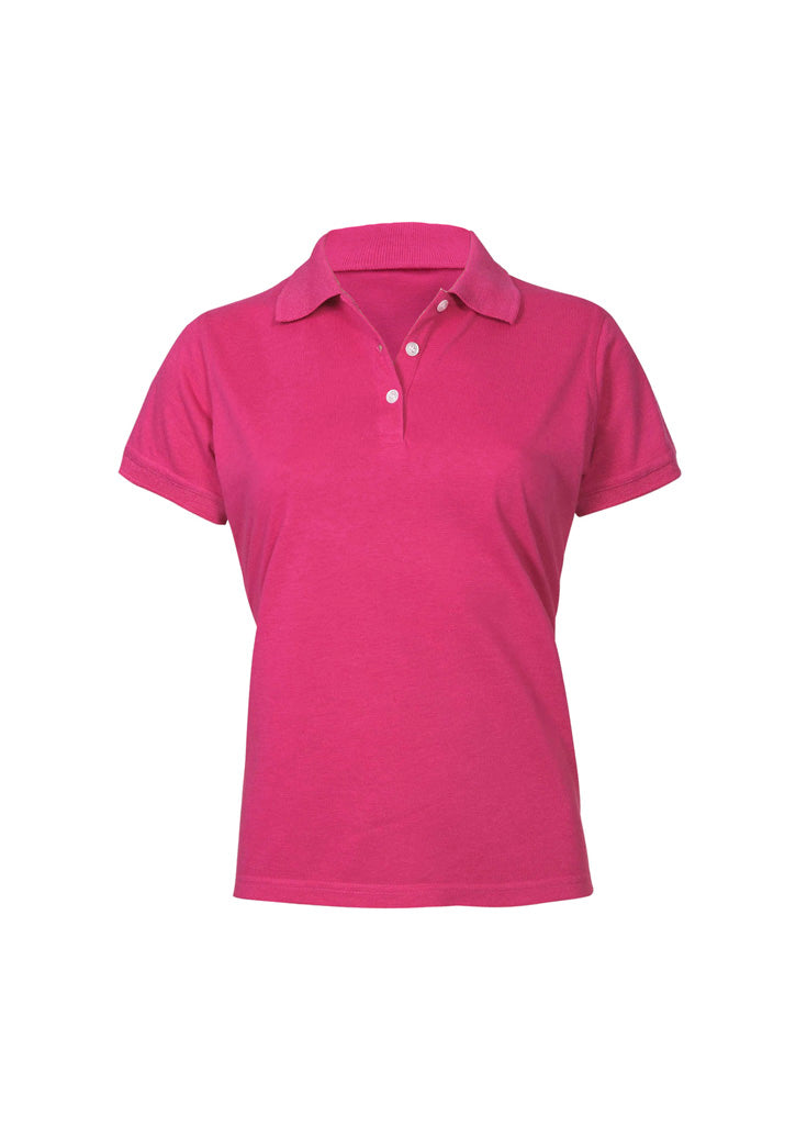 Ladies Neon Polo Magenta