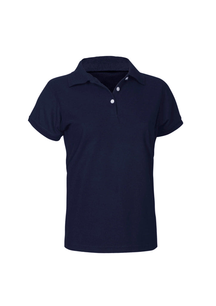Ladies Neon Polo Navy