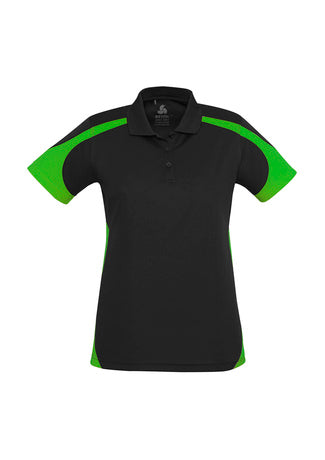 Ladies Talon Polo Black Green