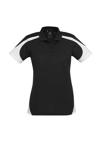 Ladies Talon Polo Black White