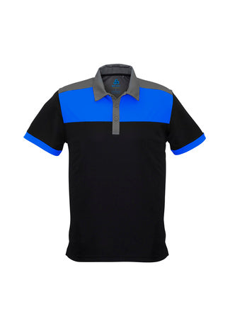 Mens Charger Polo Black Royal