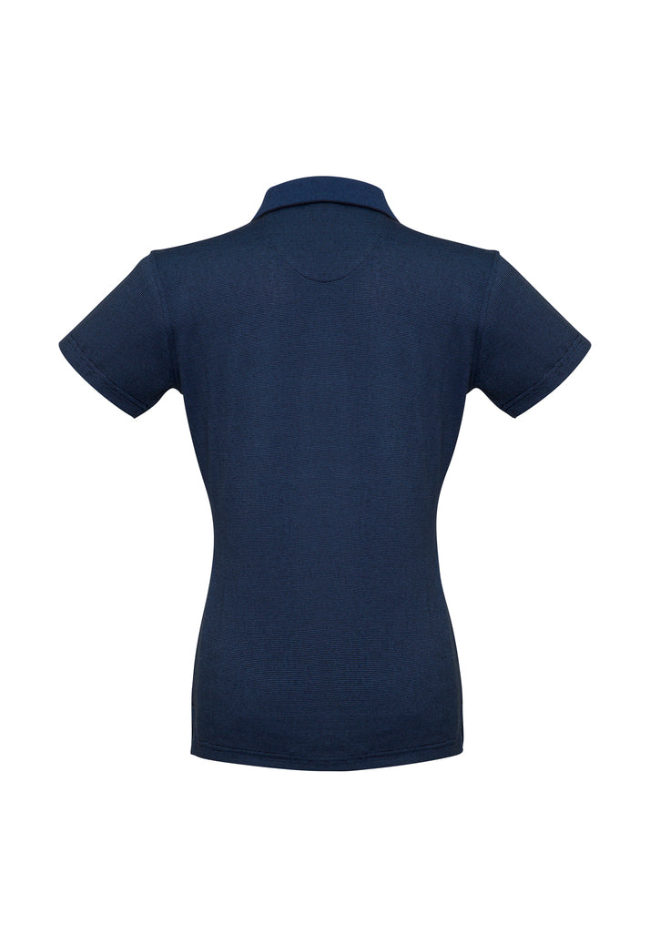 Ladies Shadow Polo Carbon Blue