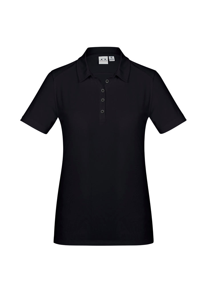 Ladies Aero Polo Solid Black