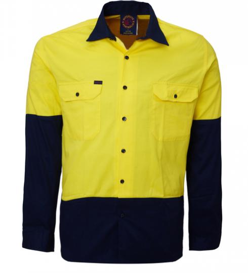 Rm1050 2 Tone Open Front Long Sleeve