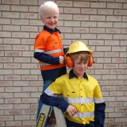 Rm4050R Kids 2 Tone Long Sleeve Reflective Shirt