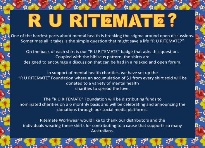 R U Ritemate Hibiscus Shirt