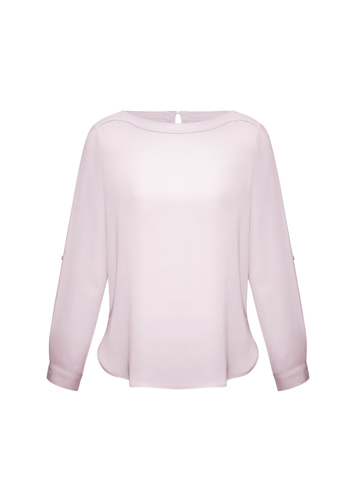 Madison Ladies Boatneck Blouse