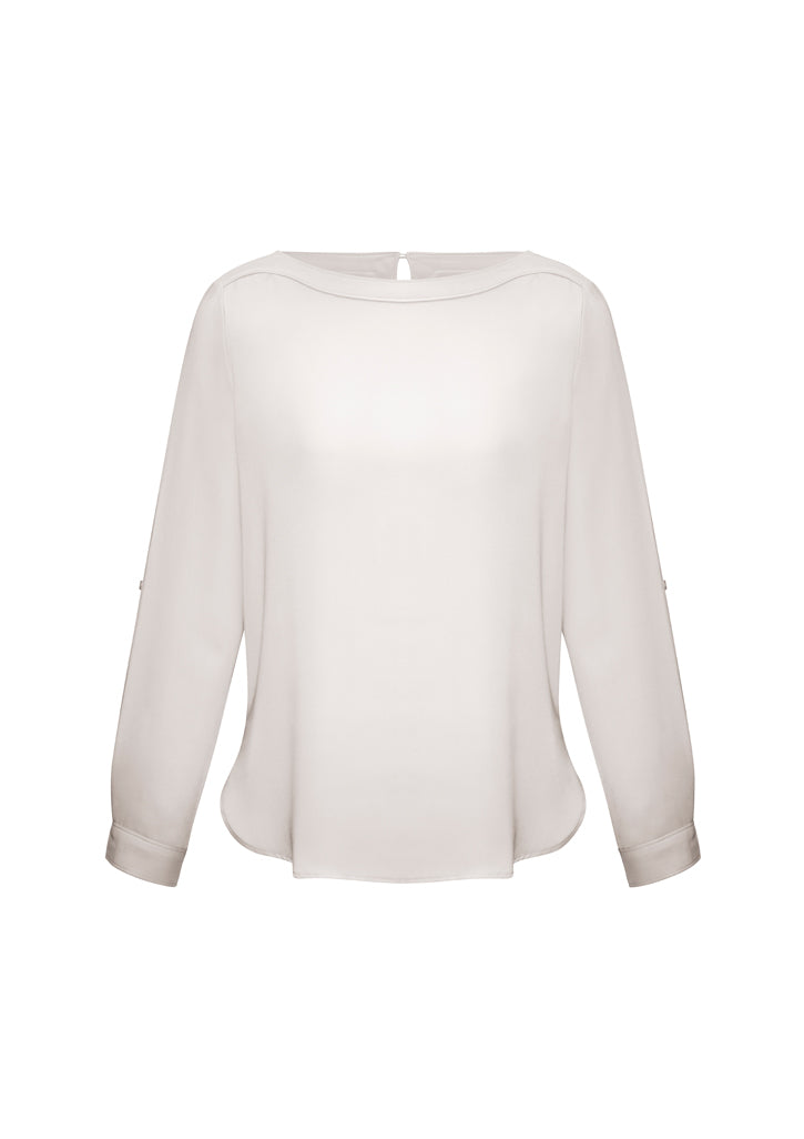 Madison Ladies Boatneck Blouse