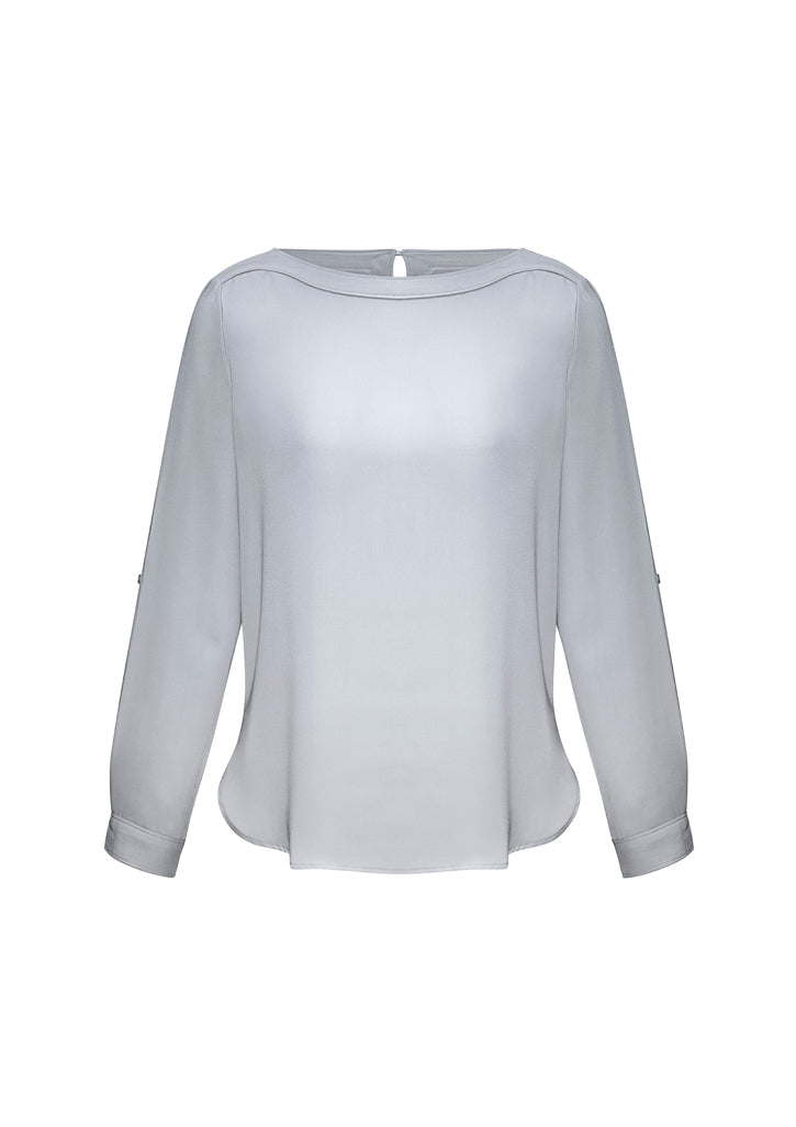 Madison Ladies Boatneck Blouse